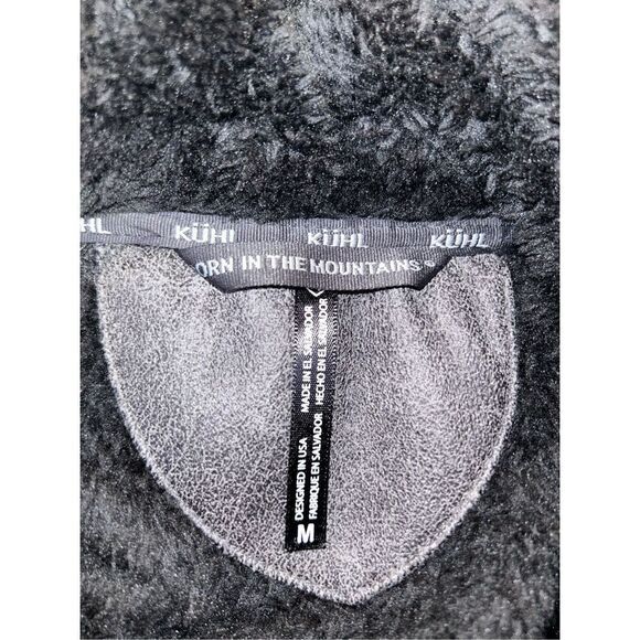 KÜHL Flight Vest, Black Fleece With Stowaway Hood Sz M - Picture 5 of 5